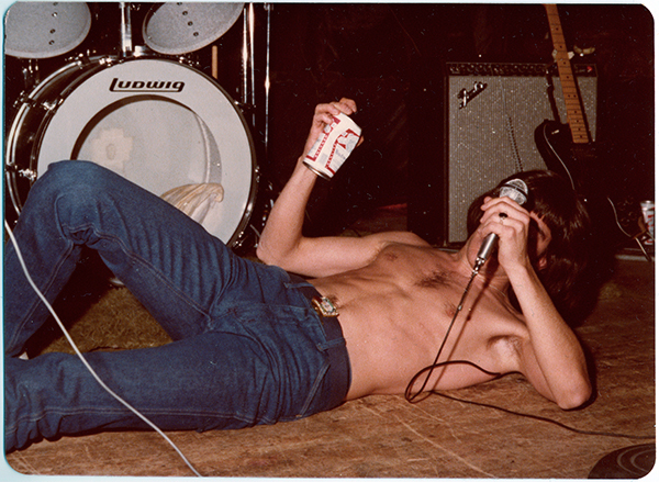 Marc lying on stage