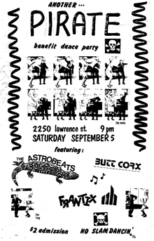 frantix 1st gig poster